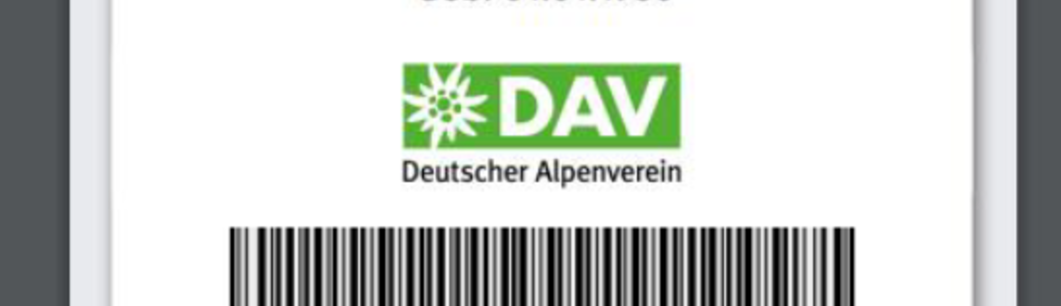 Digitaler Mitgleidsausweis | © DAV