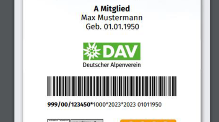 Digitaler Mitgleidsausweis | © DAV